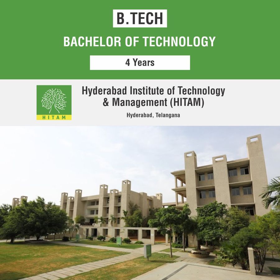 Bachelor of Technology [B.Tech] at Hyderabad Institute of Technology & Management , Hyderabad